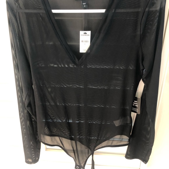 Express sheer bodysuit. NWT. Only tried on. - Picture 1 of 3